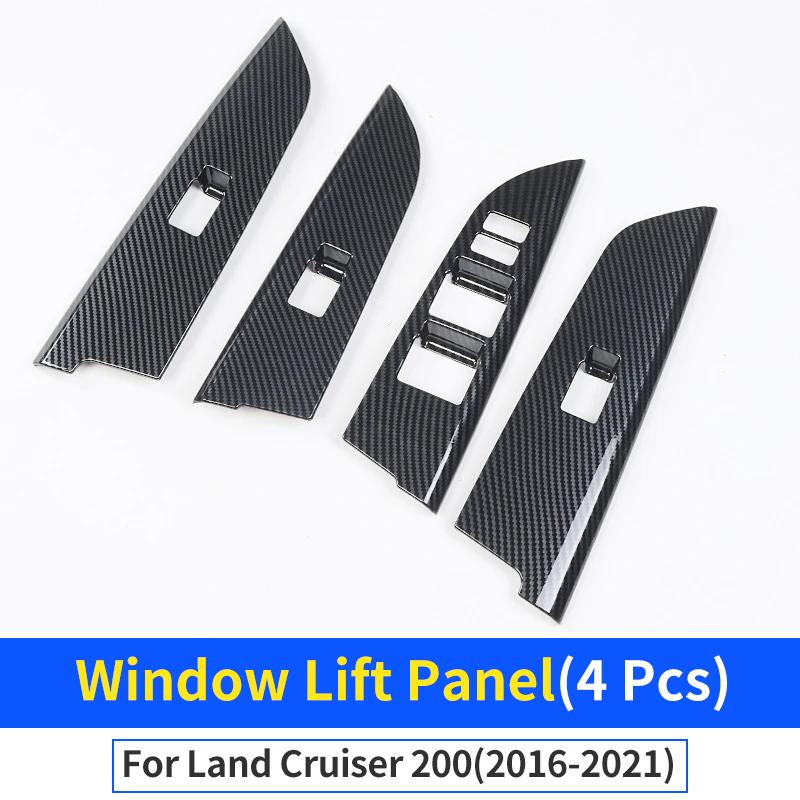 Per Land Cruiser 200 LC200 2008-2021 Accessori Design Interni Aggiornamento Pannello Maniglia Porta Auto Decorativo Texture Fibra di Carbonio