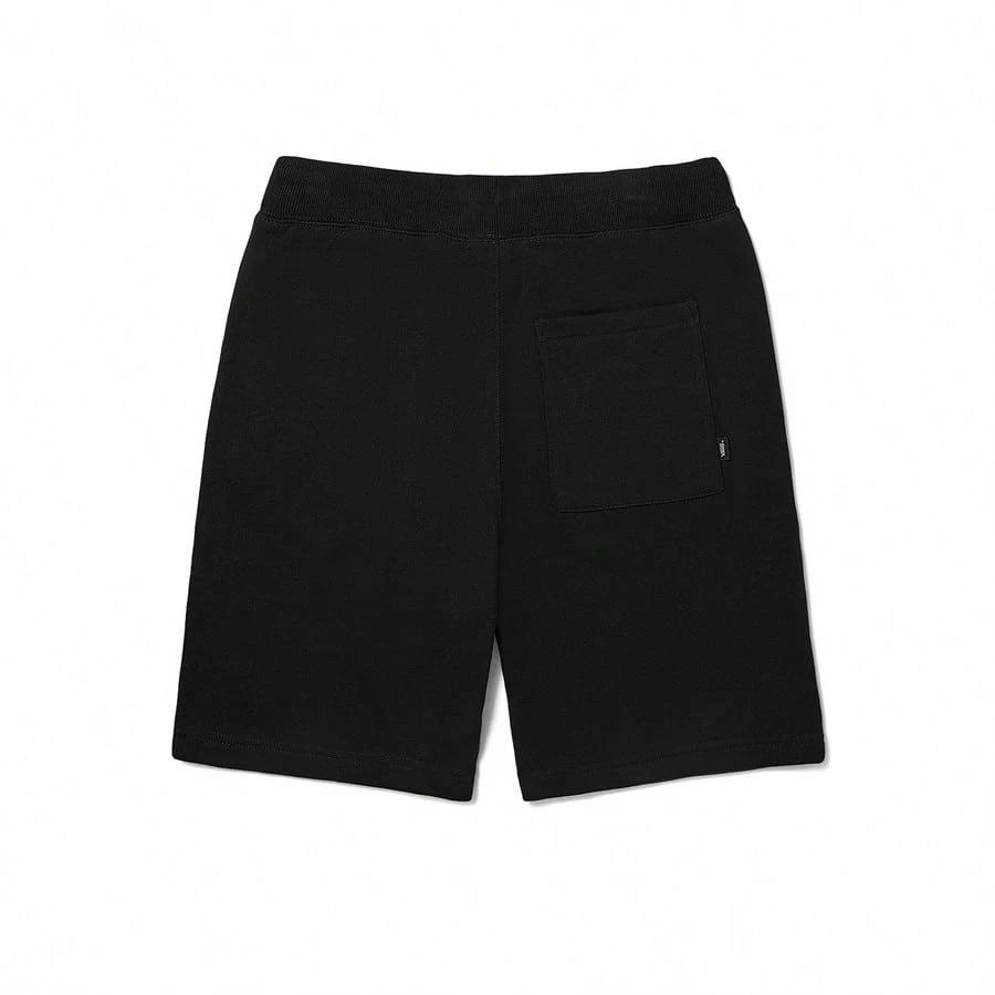 Vans Large Logo Print Knit Drawstring Shorts Men Shorts Black VN0A4RB4BLK