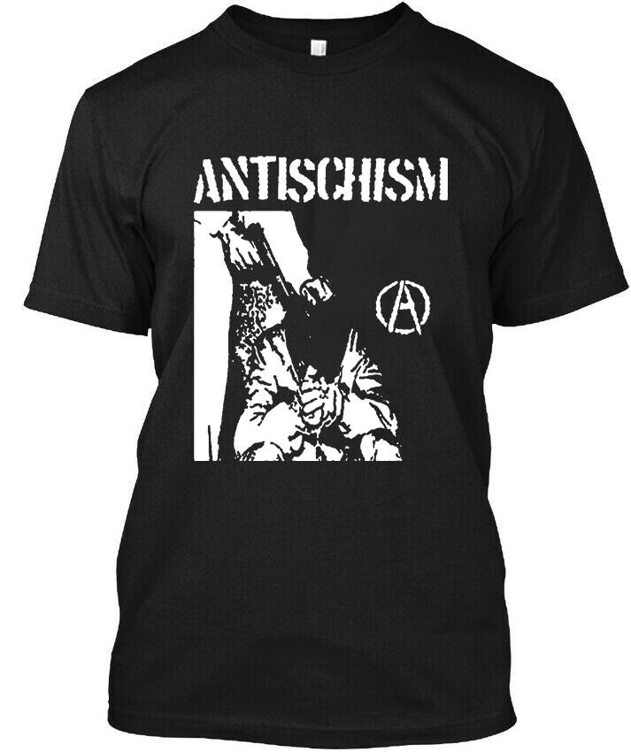 NWT Antischism American Crust Punk Band Pop Music Retro Logo T-Shirt Tops Tee Size S-4XL