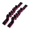 2PCS Stretching Strap with Loops 8 Segment Fitness Stretch Band for Stretching Equipment Exercise Flexibility Pink