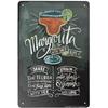 Sinal de Lata de Metal para Menu de Coquetéis Retro Guia para Amantes de Mixologia Bar Pub Corrente de Ferro Pendurador Decoração Bebida Alcoólica Pôster Rústico