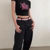 Simple Starry Summer Pink Pu Belt With Alloy Buckle For Women
