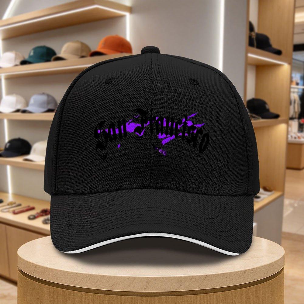 pc San Francisco Letter Sandwich Baseball Cap  Lightweight Printed Unisex Hat  Vintage Sports Enthusiast Unisexs Trendy Hat  I