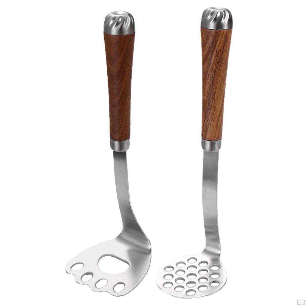 Durable Stainless Steel Potato Masher - Efficient Kitchen Tool for Smooth Mashed Potatoes