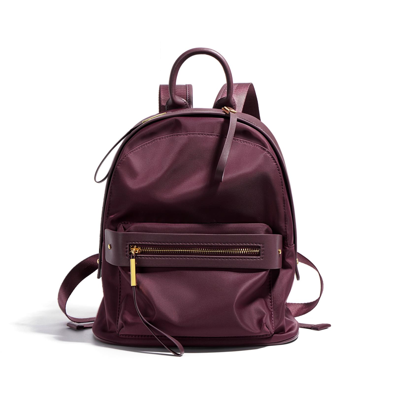 

Женский рюкзак Новый Универсальный Простой Кожаный Повседневный Дорожный Школьный Модный Маленький Рюкзак бордовый