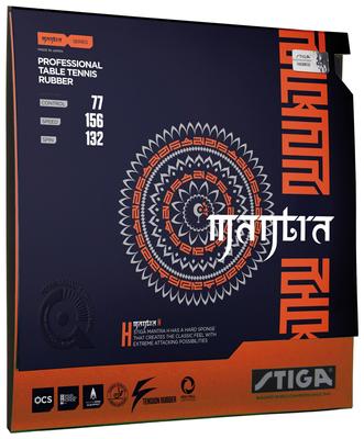 STIGA Πινγκ Πονγκ Τύπου Τάσης Back Mantra Μεσαία Γόμα, Μαλακή, H, Κόκκινη, Παχιά, 1708-1705-17