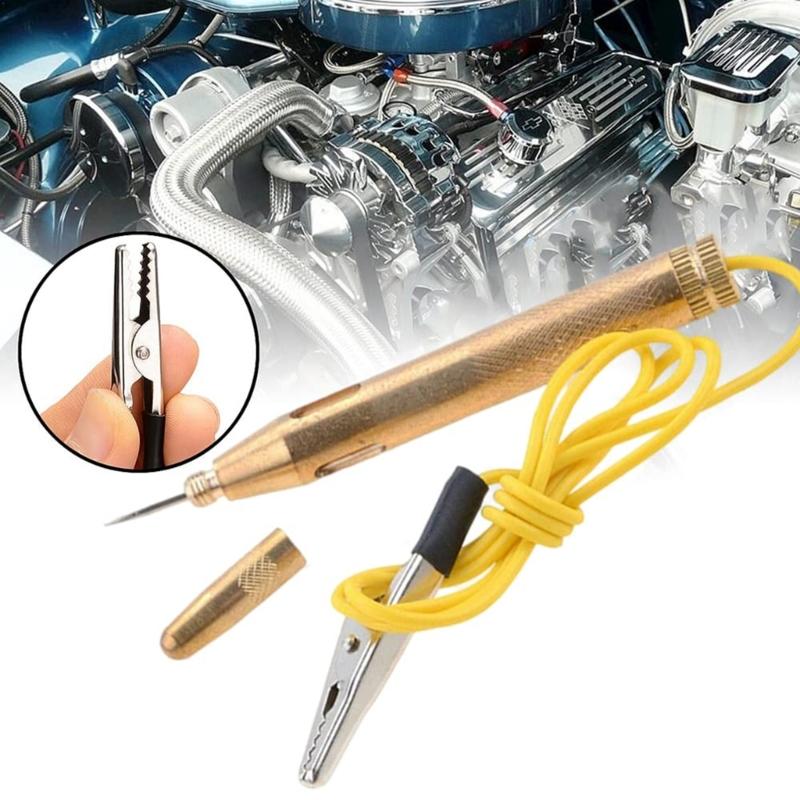 Heavy Duty Automobile Circuit Tester,6-24V Test Light with Alligators Clip Circuit Voltage Tester for Car Motorcycles