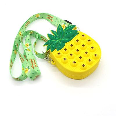 Hot Rianbow Cross Bag Fidget Toys For Children Christmas Gifts Push Its Bubble Stress Relief Sensory Toys Coin Purse Girls