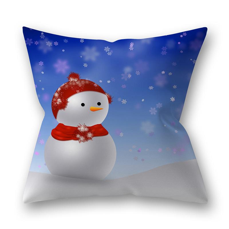 Husa de perna perna de Craciun copac cu fulg de nea imprimat canapea perna decorare perna acasa