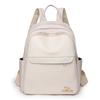 New woven soft leather texture backpack fashionable versatile large capacity travel backpack student bag