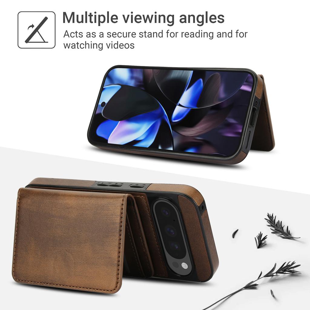 2IN1 Detachable Magnetic Leather Case For Google Pixel 9 Pro XL 9A 8A 8 Pro Magsafe Wireless Charge Wallet Card Packs Cover Capa