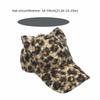 Thickened Baseball Cap Leopard Print Duckbill Cap Fashion Cat Ears Baseball Cap  Autumn