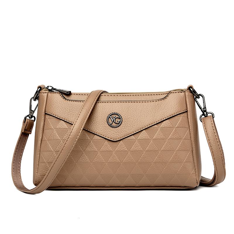 Luxury Designer Ladies Handbags Fashion High Quality Leather Shoulder Bags for Women New Solid Color Female Crossbody Bag Purses