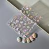 Cute Flying Elephant & Winnie the Pooh Nail Stickers - Adhesive, Waterproof Cartoon Decorations