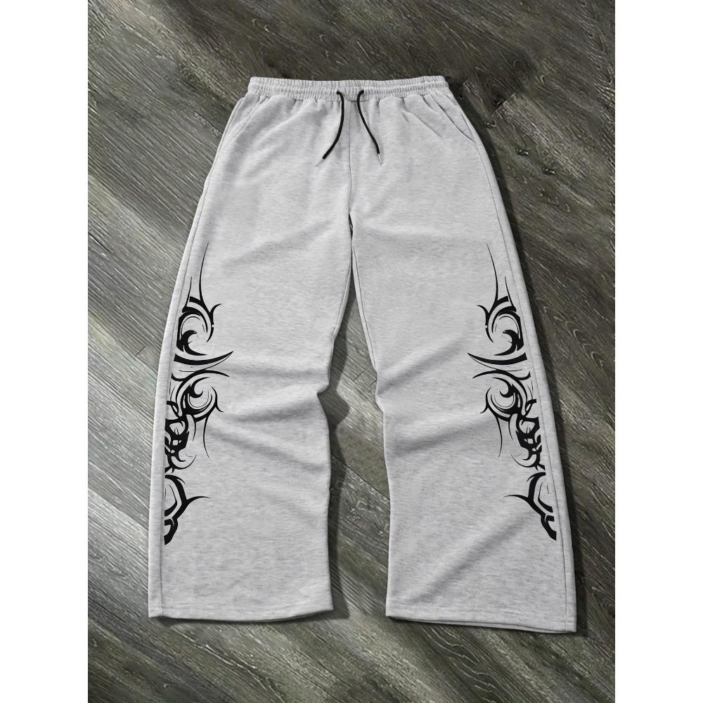 Women Men Straight Leg Wide Leg Trousers Casual Vintage Streetwear Oversized Loose Straight Pants Fleece Punk