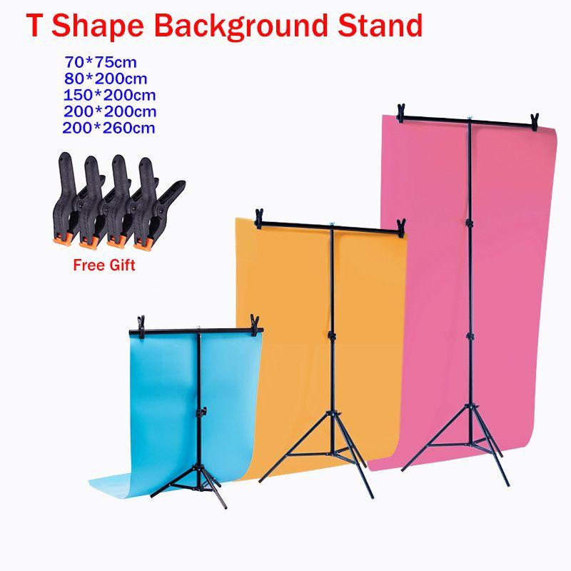 Tshape Background Stand Adjustable Telescopic Backdrop Stand Studio Live Video Portrait