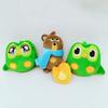 Soft Green Duo Plushie of Duo The Owl Cartoon Anime Plush Toy Scarf Bear, Flame Stuffed Animal Plushie Dolls Children Gift