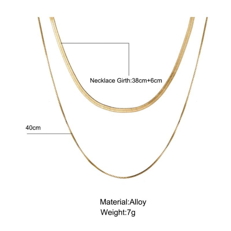 Módní náhrdelník s hadím řetízkem Women Design Senior Sense of Personality náhrdelník Trendy párty šperky dárek
