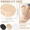 CoolShef Forefoot Pads for Women - 3 Pairs Metatarsal Pads for Heels & Sandals, Reusable Foot Cushion Pads, Invisible Shoes Bite Protector for Ball