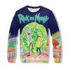 Fun New Rick And Morty Cartoon Galaxy 3d Sweater Hoodie Pants Outfit Tracksuit