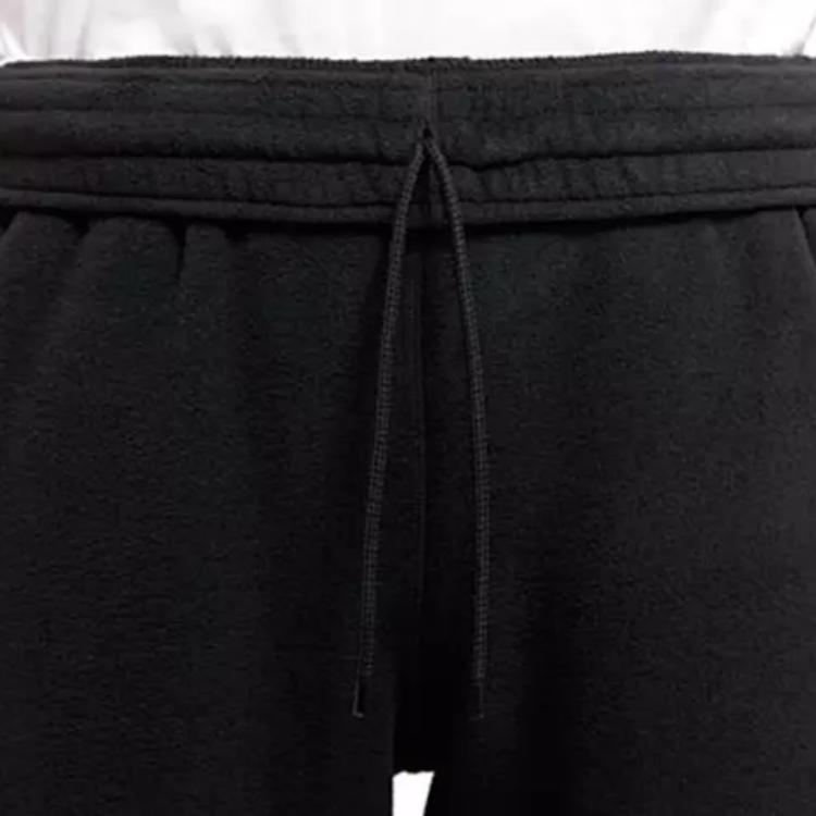 Nike Logo Print Drawstring Cuffed Nine-Point Casual Pants Women Bottoms Black CV0608-045
