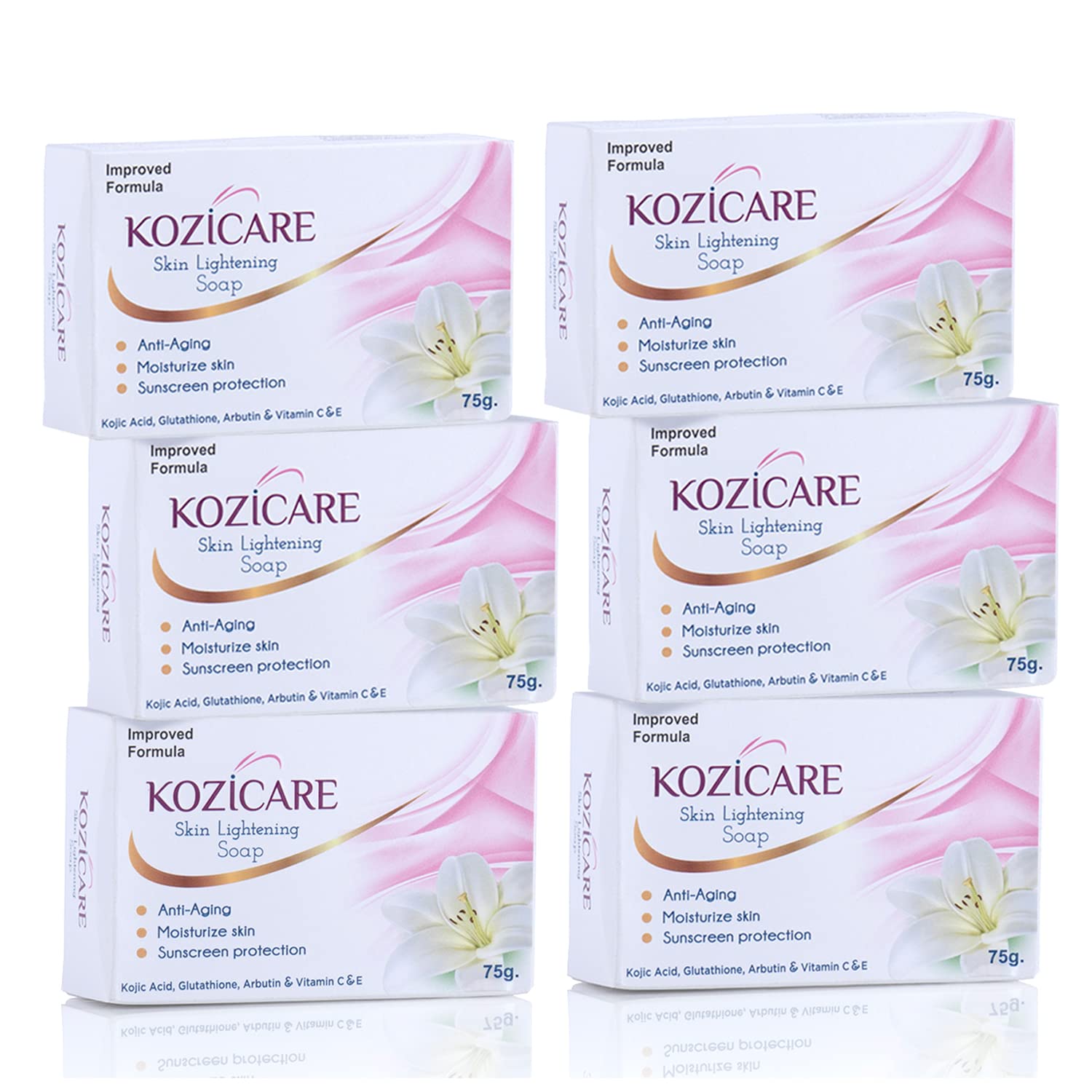 

Мило Kozicare з койєвою кислотою та мило з глутатіоном | Мило для купання | Мило для тіла для чоловіків та жінок | Мило для видалення засмаги | Видаляє темні плями та гіперпігментацію