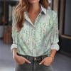 Fashion Casual Long Sleeve Women's Shirt Versatile Loose Shirt Femininity Printed Top