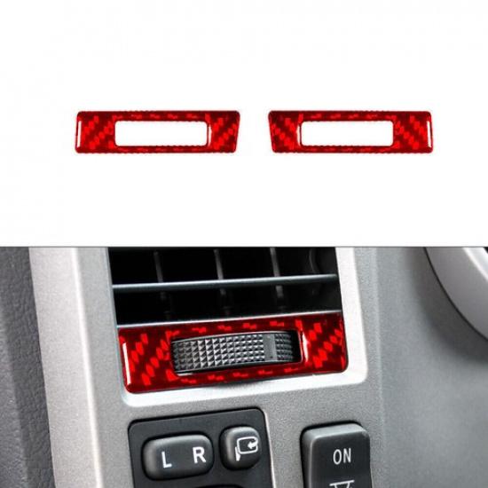 Carbon Fiber Left And Right Vents Sticker Cover Trim For Toyota Tundra 2007-2013