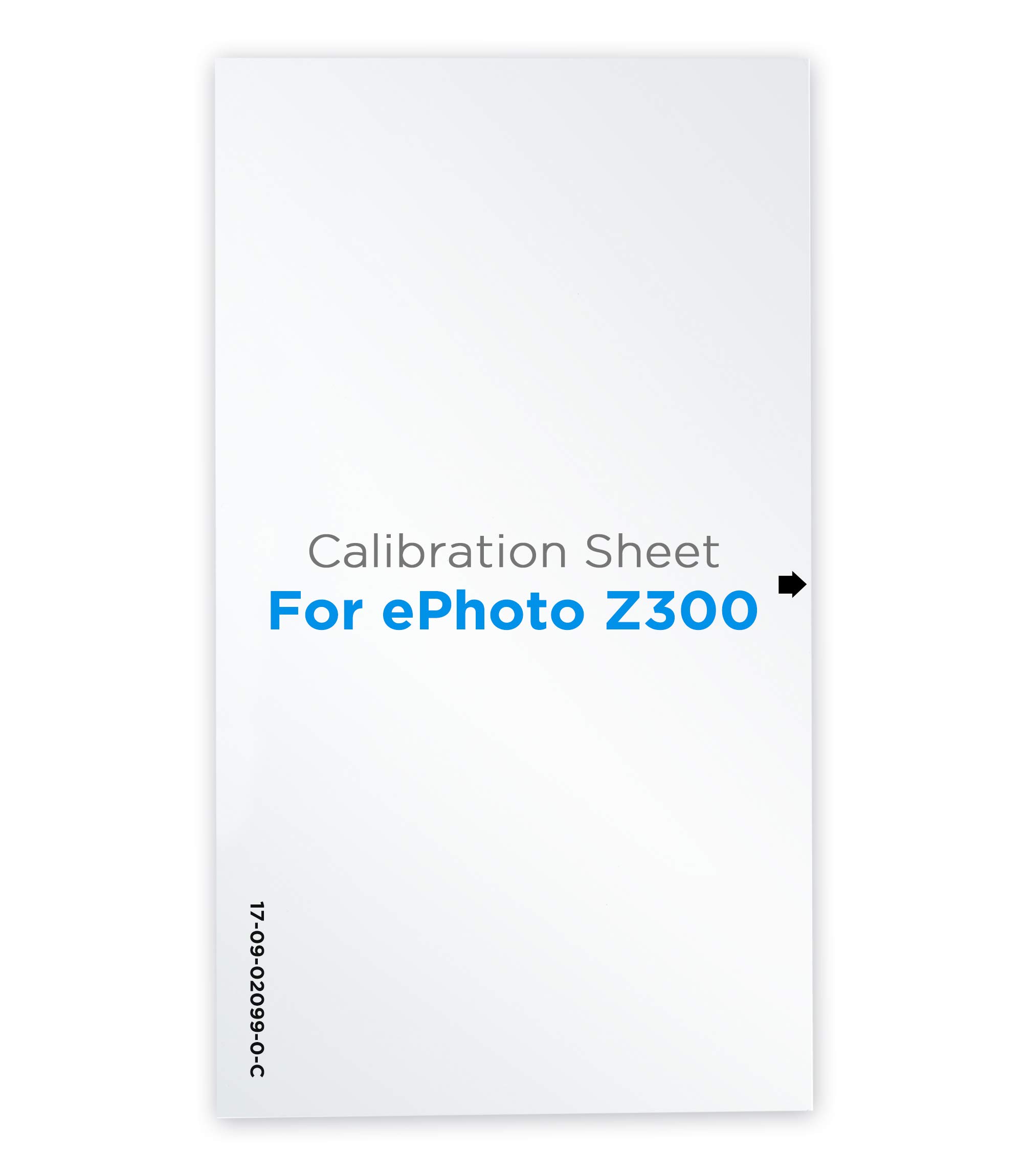 

Plustek Calibration Control Sheet ePhoto Z300 Scanner Only -