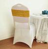 Chair Band With Bow, Elastic, Gold Sequin