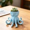 Porch Flowerpot 3D Printed Octopus Vase, Shaped Flowerpot, Creative Planter Pot, Plant Pot Funny Animal Statue for Indoor Outdoor Plants Garden