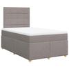 Maison Exclusive - Sommier à lattes de lit avec matelas Taupe 120x200 cm Tissu
