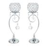 European Crystal Iron Art Candlestick - Wedding, Hotel, Living Room & Bedroom Decor