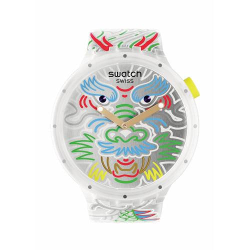 

Swatch Dragon in Cloud Big Bold Watch SB05Z102