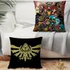 Hot Games Zeldas Legends Pillow Case Short Plush Sofa Decorative Gift Home Double-sided Printing Cushion