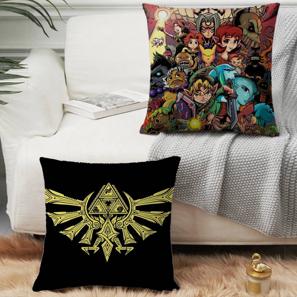 Hot Games Zeldas Legends Pillow Case Short Plush Sofa Decorative Gift Home Double-sided Printing Cushion