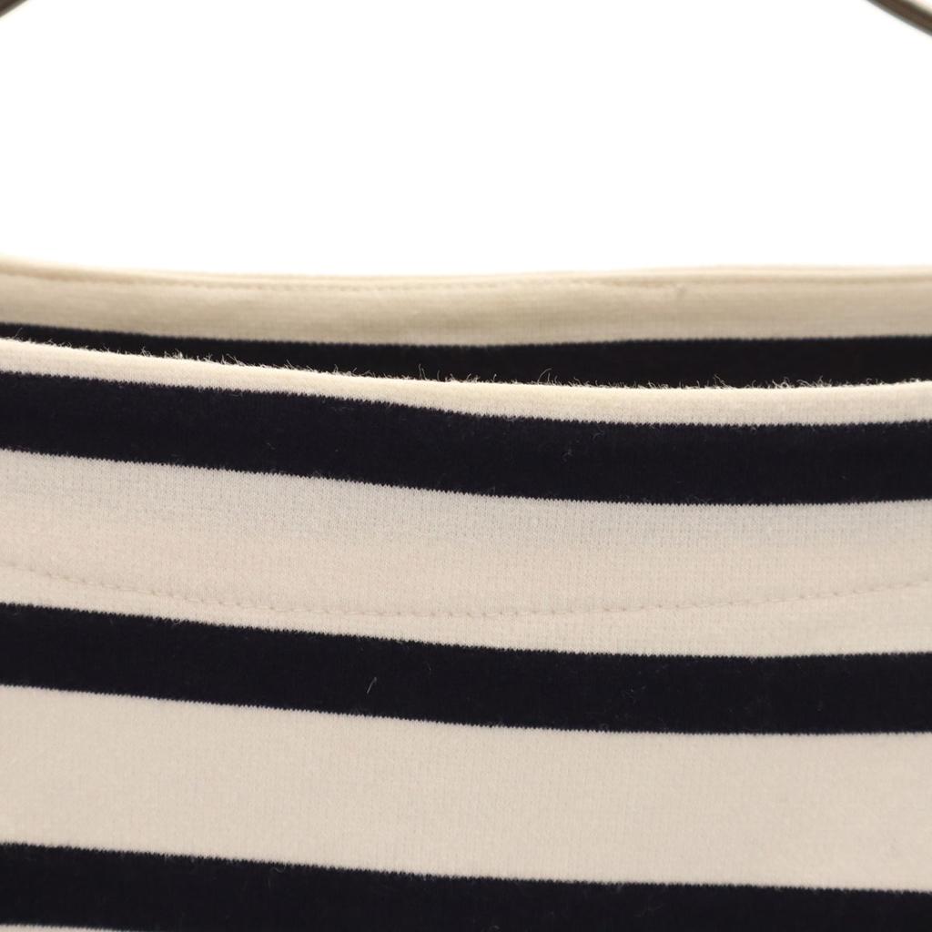 Traditional Weatherwear Made In Japan Border Pattern 7 Minutes Sleeve Cropped Basque Shirt Women Used