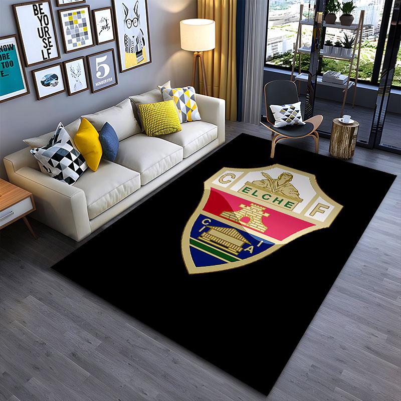 Elche CF Logo Design Carpet suitable as a non-slip mat for the living room or bedroom sofa