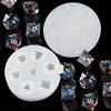 1 Set of 7-shaped Dice Moulds Seamless 3D Octahedron Silicone Moulds Suitable for Resin and Epoxy Casting Handmade Crafting