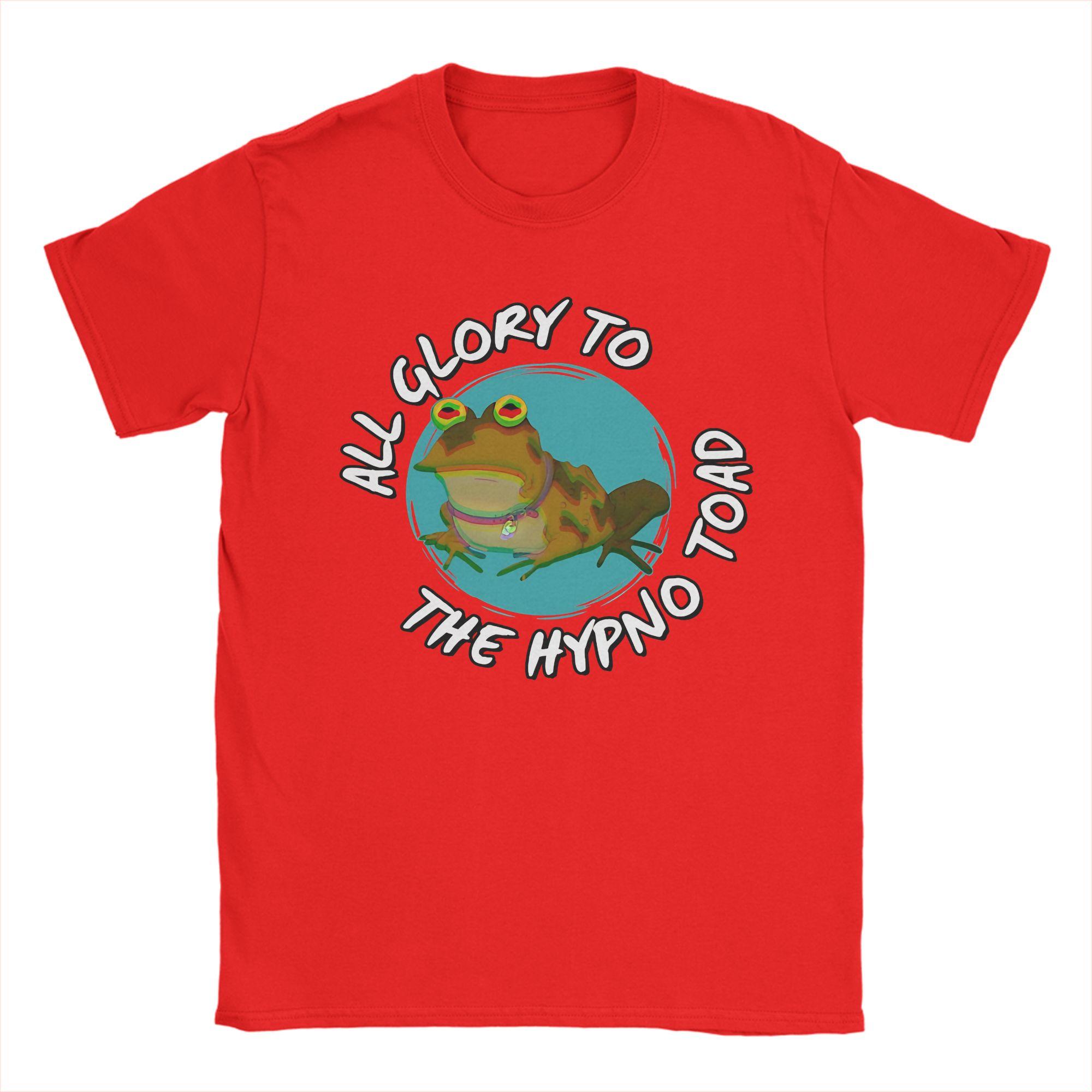 

All Glory To The Hypno Toad Mens T Shirts Leisure Tees Short Sleeve Round Collar TShirts 100 Cotton Summer Tops S