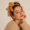 Elegant Cartoon Plush Hair Claw Versatile Cute Hair Accessories Bear Hair Clip Children's Hairpin