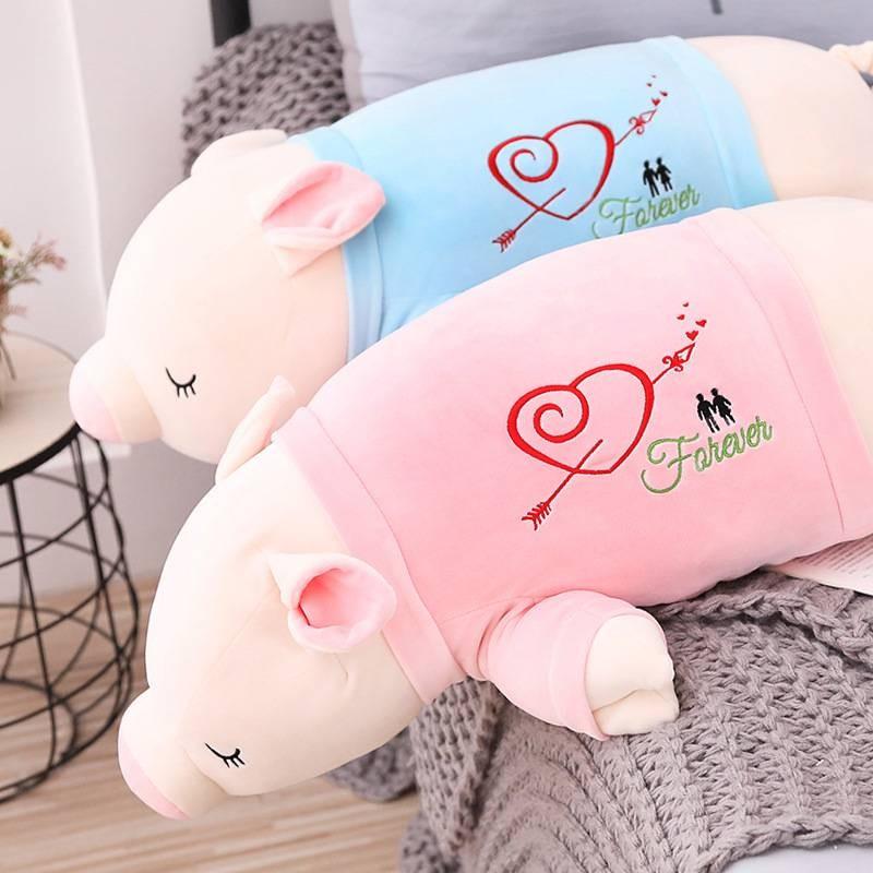Adorable Large Plush Pig Toy With Soft Down Cotton Filling For Cozy Sleeping Companion