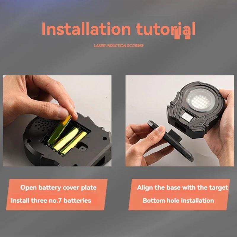 Infrared Induction Electronic Scoring Laser Target Shooting Training Electronic Practice Target Training Toy with Sound Effects