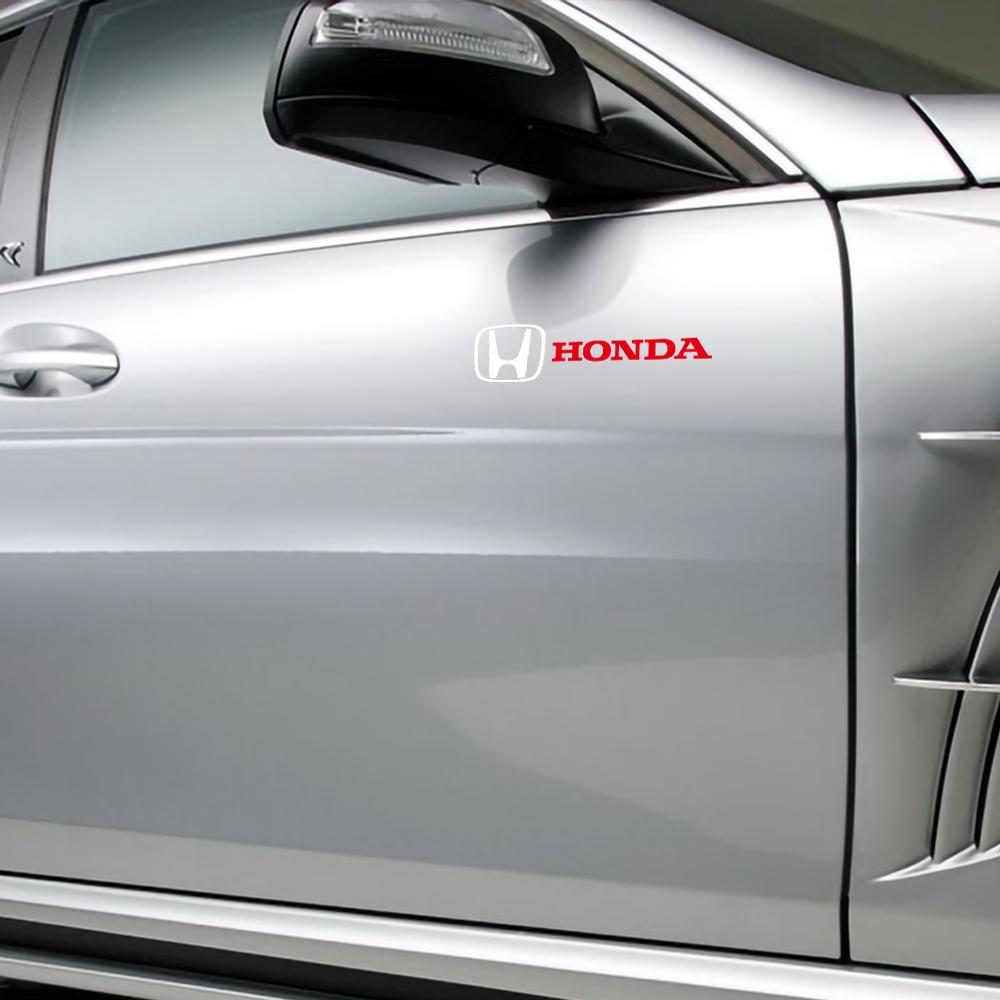 cvuxn1 1pc/2pcs PVC Waterproof Body Window Decoration Stickers For Honda Civic Mugen Bonda Accord City Jazz Car Exterior Accessories