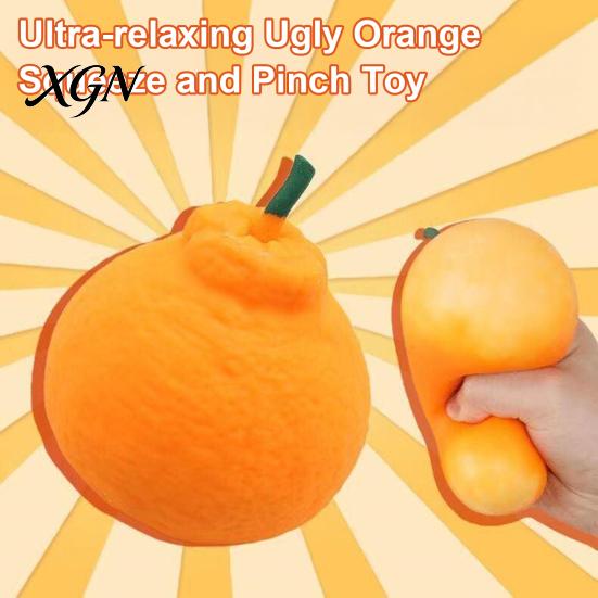 Fruit Squeeze Toy 1/2/3/4/5Pcs Stress Relief Orange Decompression Dekopon Tangerine Ball Fidget Anti-anxiety Simulation Sensory