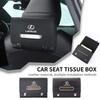 Car Seatback Tissue Holder Box Paper Towel Pouch Napkin Bag For Lexus UX250h RX450h CT200h RX400h NX300h RX350 RX300 GX470 IS350