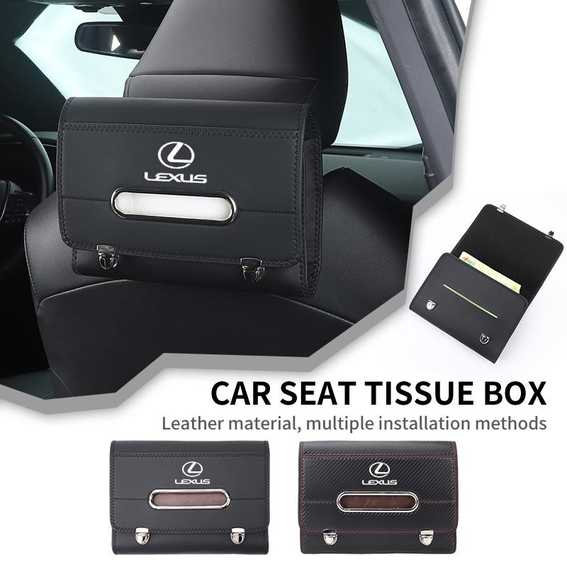 Car Seatback Tissue Holder Box Paper Towel Pouch Napkin Bag For Lexus UX250h RX450h CT200h RX400h NX300h RX350 RX300 GX470 IS350