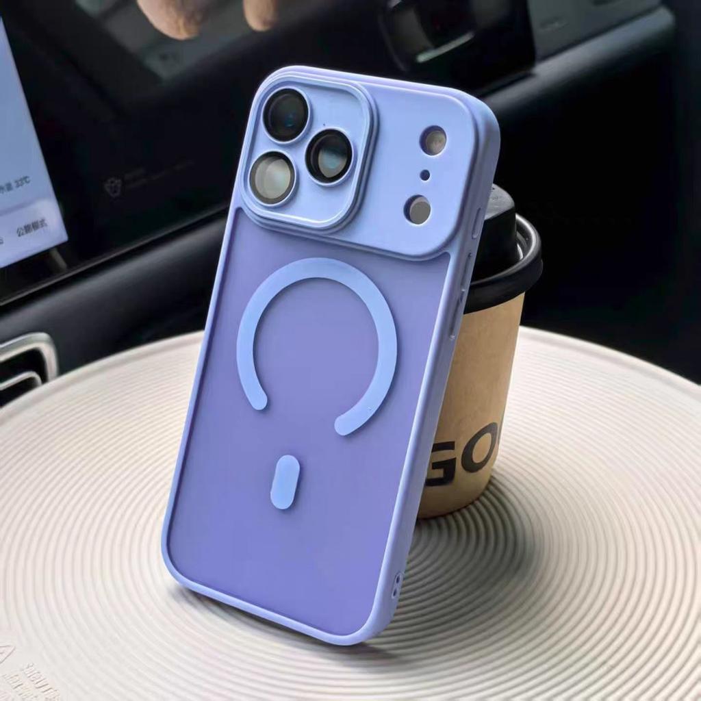 Original Matte Translucent Lens Protect Magsafe Phone Case For iPhone 17 17 Air 17Pro 17 Pro Max Magnetic Wireless Charge Cover
