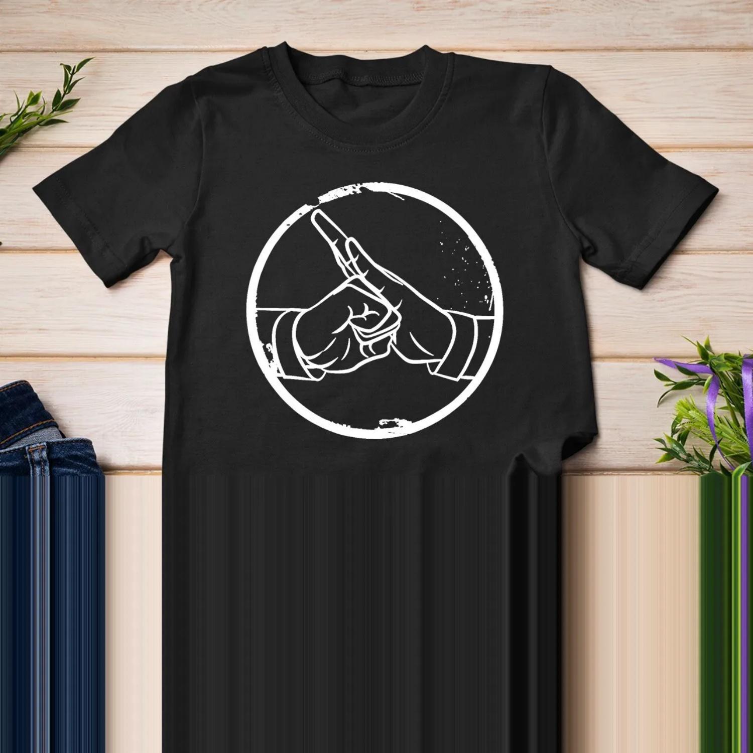 Kung Fu Martial Art Shaolin Monk Hand Salute T Shirt S чёрный