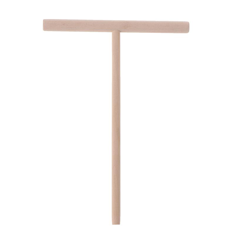 2ks Dřevěné hrábě ve tvaru T na kulaté těsto Nátěr na palačinky na krepování Kuchyňské nářadí